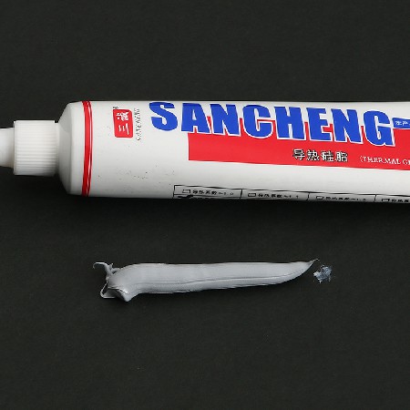 三誠牌2.0導熱硅脂批發 50ML燈具電子散熱硅脂 灰色高導熱密封膠