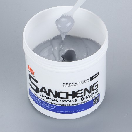 2.5導熱硅脂桶裝 不固化電子燈具原器件導熱硅脂 三誠散熱膏批發