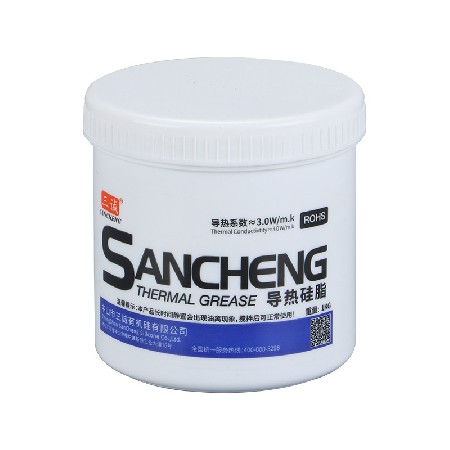 三誠牌3.0導熱硅脂批發 燈具變頻器灰色導熱膏電子原器件散熱硅脂